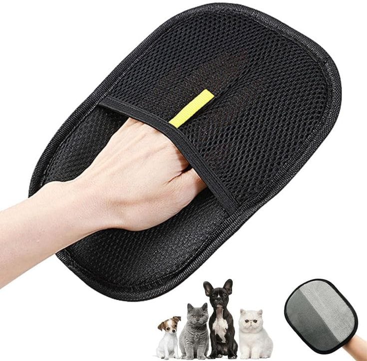 Pet hair removal glow