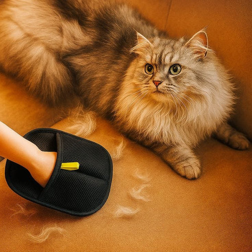 Pet hair removal glow