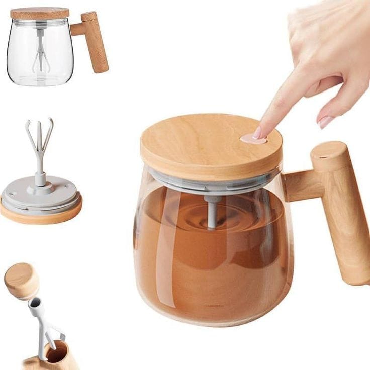 Self Stirring Coffee Mixing Cup