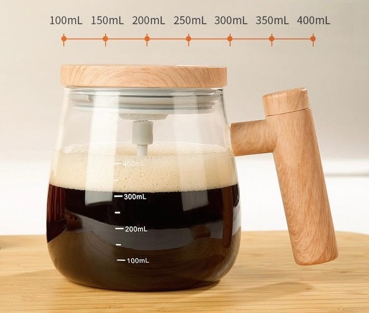 Self Stirring Coffee Mixing Cup