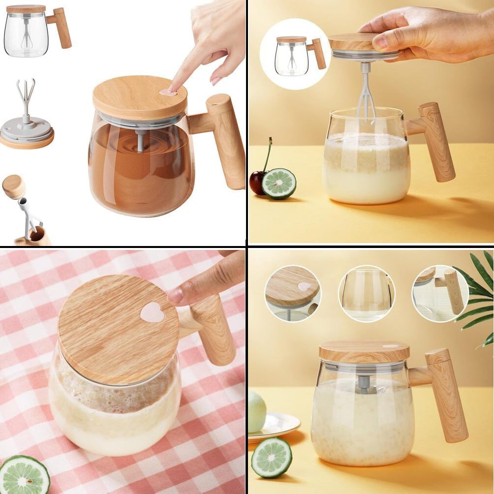 Self Stirring Coffee Mixing Cup